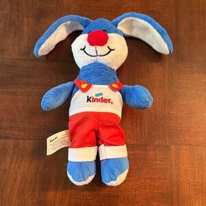 KINDER SURPRISE Blue Bunny Rabbit 9” Plush Easter Candy Chocolate Stuffed Toy